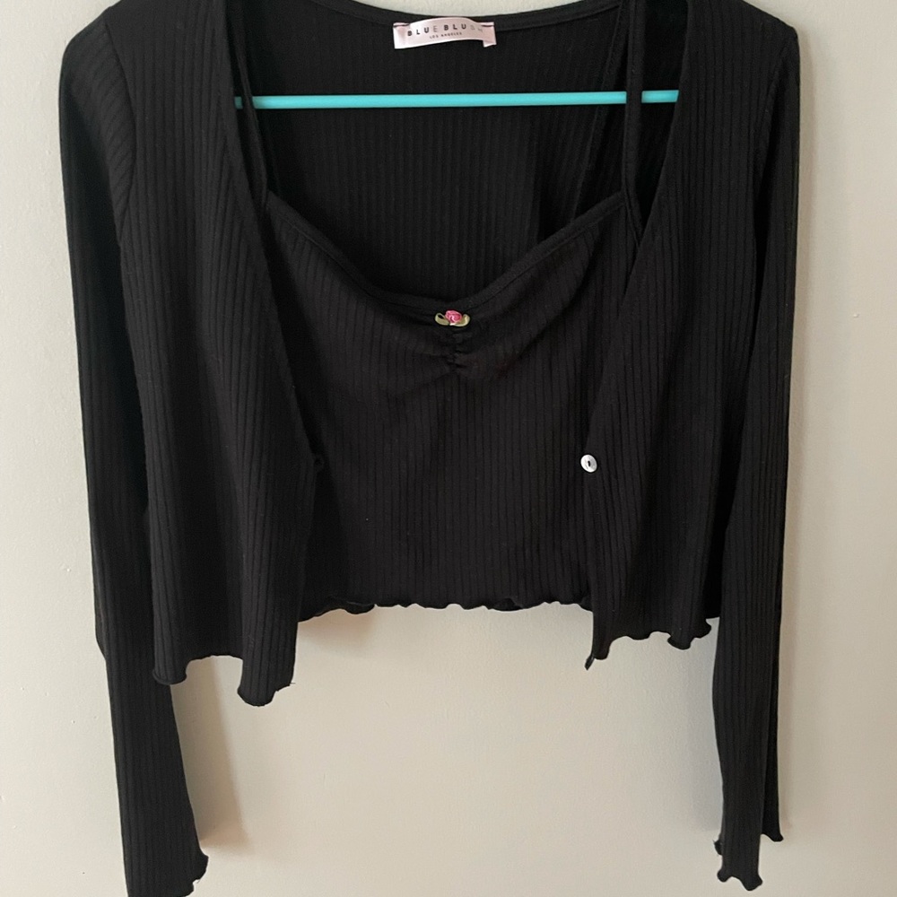 Long sleeve top with matching tank